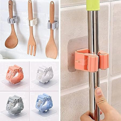 ড্রিলের ঝামেলা নয় Broom & Mop Holder | Self Adhesive | Ezikini.