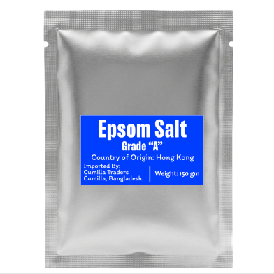 Premium Epsom Salt 150 gm – Magnesium Sulfate for Bath, Foot Soak & Gardening