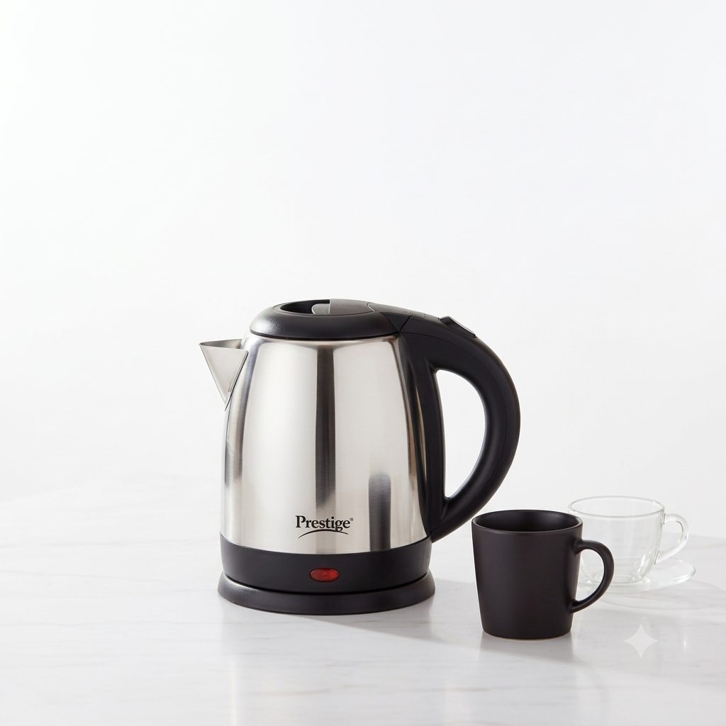 Prestige Electric Kettle 2 Liter | Silver & Black