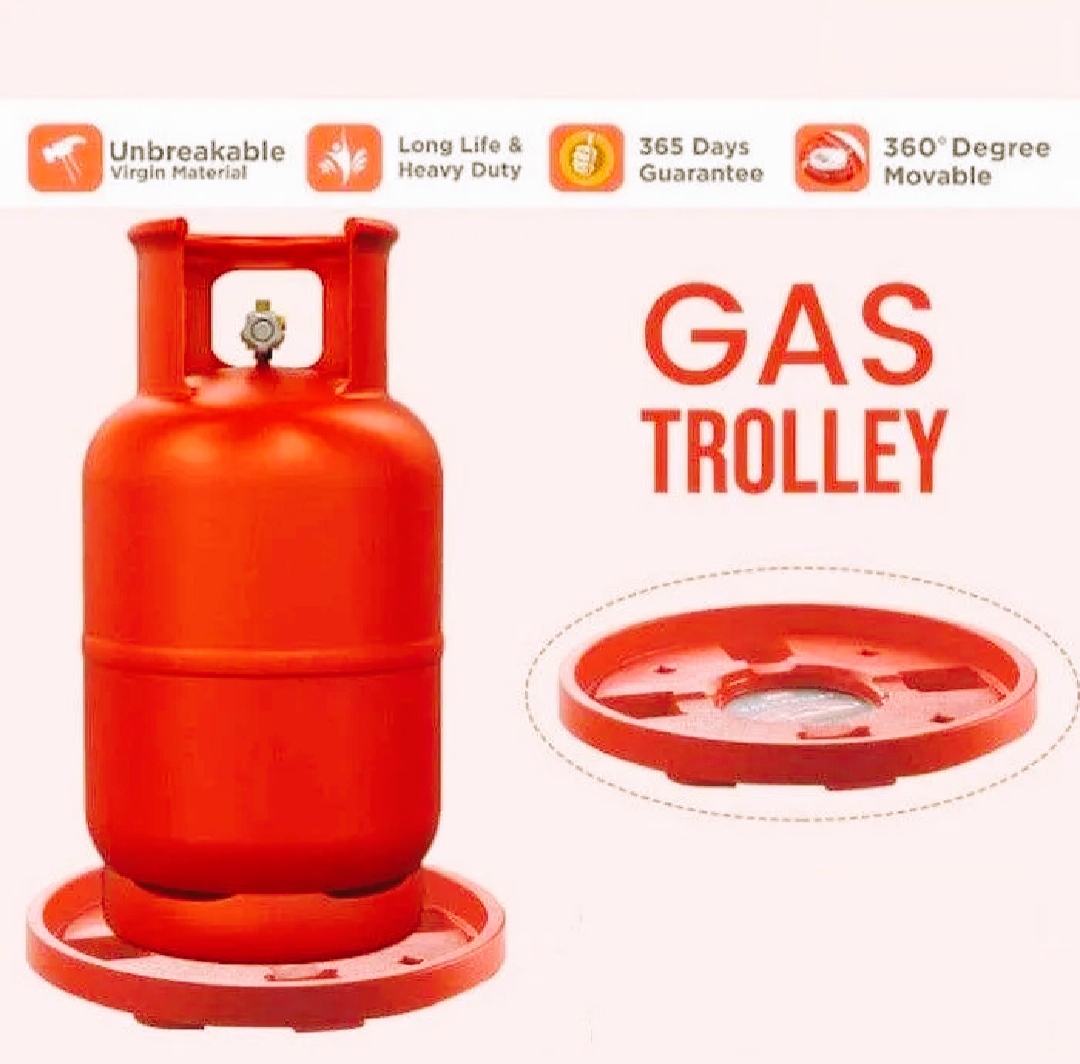 LPG Gas Trolley with Wheels | PVC Cylinder Trolley | Ezikini.com