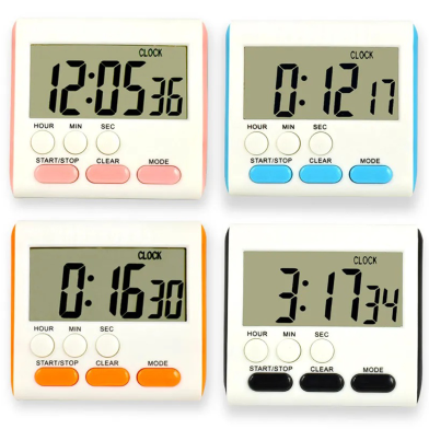 Kitchen Clock English 24-hour Electronic Timer Digital Reminder Alarm Clocks