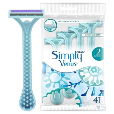 Gillette Simply Venus 2 Disposable 4 Razor For Women  - 38058