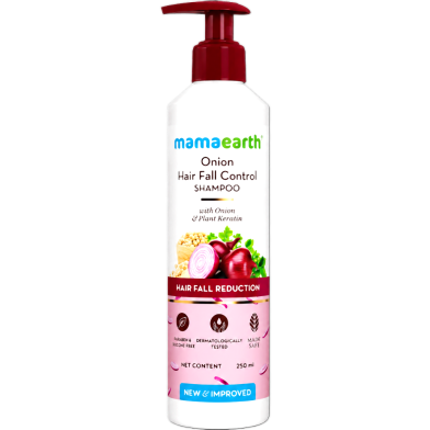 Mamaearth Onion Hair Fall Shampoo For Hair Growth And Hair Fall Control - 250ml -223739043