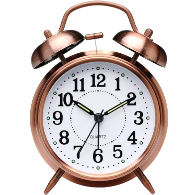 Heavy Copper Twin Bell Alarm Clock Explore The Bronze Perfect Kids' Bedroom