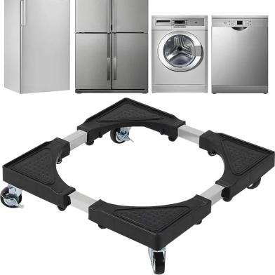 Adjustable Fridge Stand with Wheels – Heavy Duty Base for Refrigerator and Washing Machine