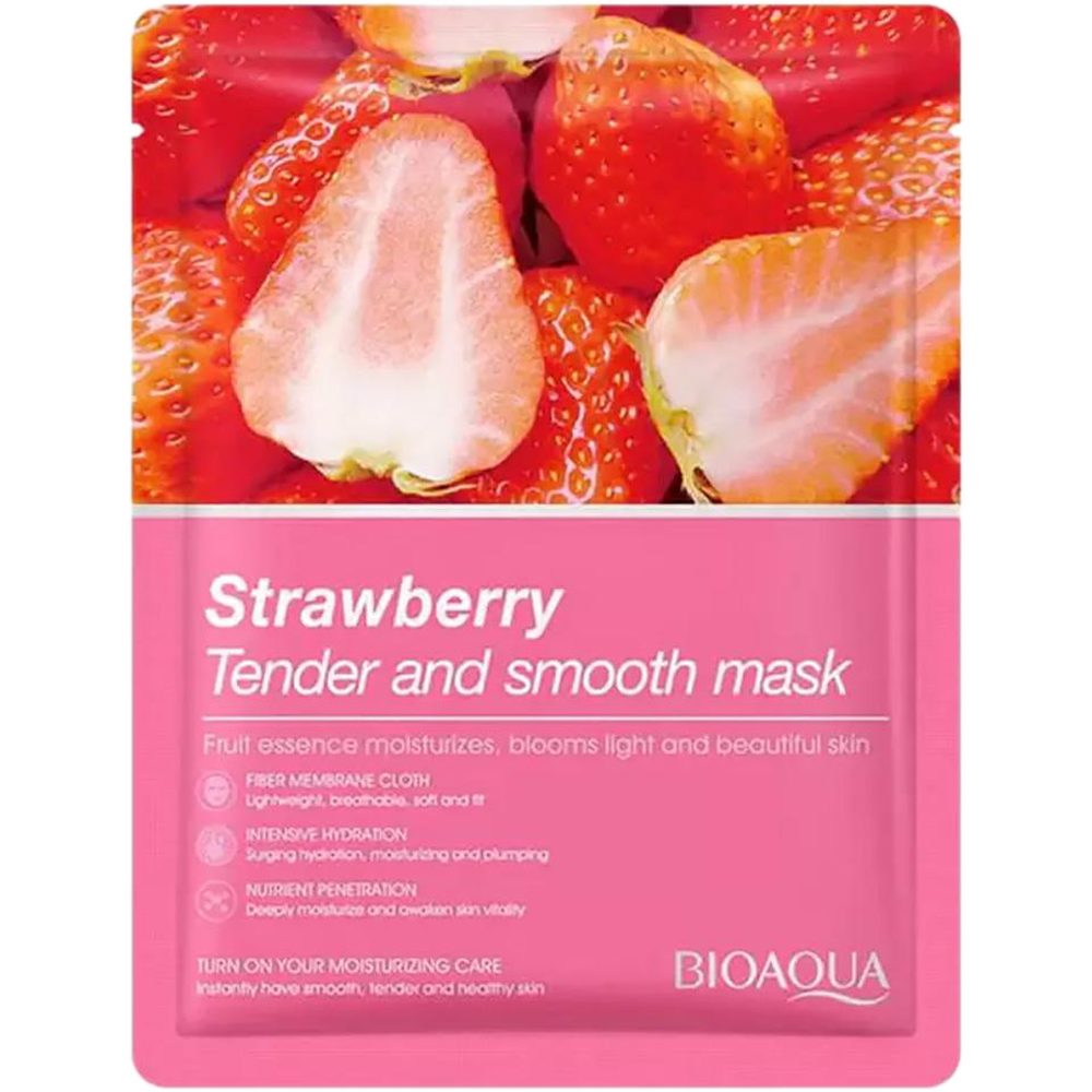 BIOAQUA Strawberry Tender and Smooth Sheet Mask - 25g - 51612