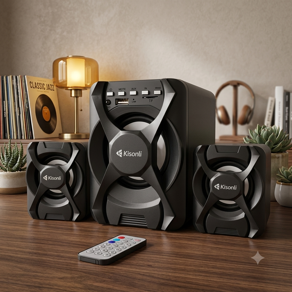 Kisonli U2500BT 2.1 Channel Multimedia Speaker – Bluetooth