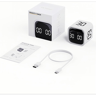 Pomodoro F4 Smart Timer Max 60 Minute | Rechargeable Focus Timer | Ezikini