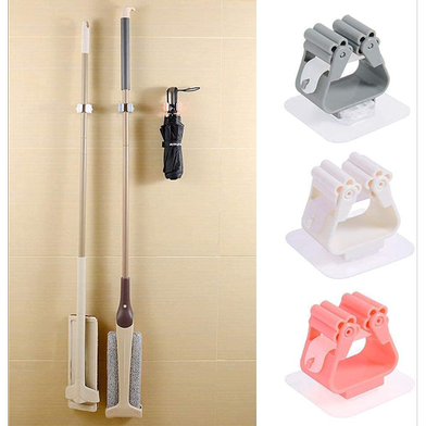 ড্রিলের ঝামেলা নয় Broom & Mop Holder | Self Adhesive | Ezikini.
