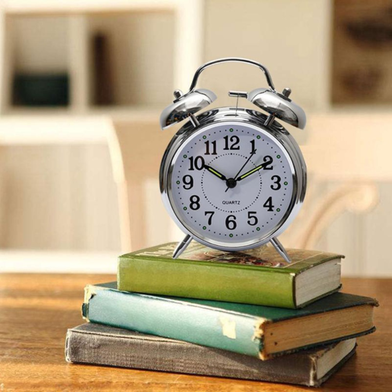 Alarm Clock 9205A  and Twin Bell Table Clock - Loud Alarm