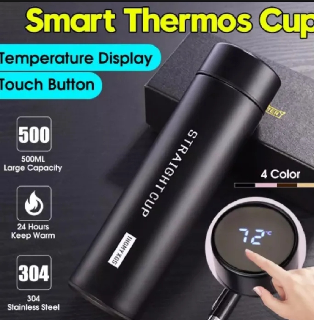 500ml Stainless Steel Thermos Bottle with LED Temperature Display