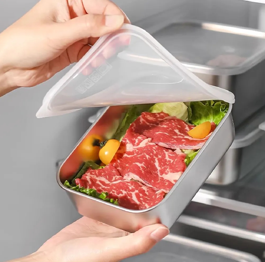 Stainless Steel Food Storage Container with Lid | Ezikini