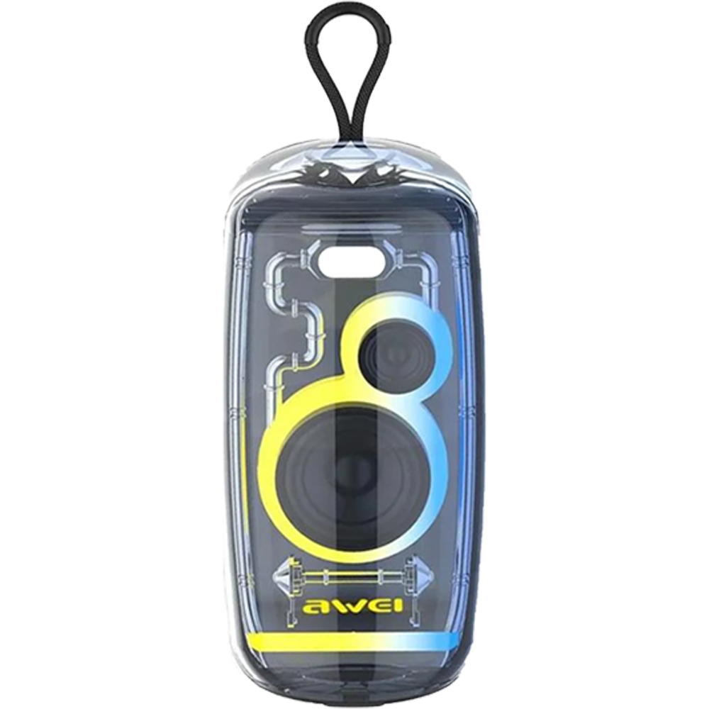 AWEI KA32 Waterproof Bluetooth Speaker TWS Pairing Music Player Subwoofer with Colorful Light