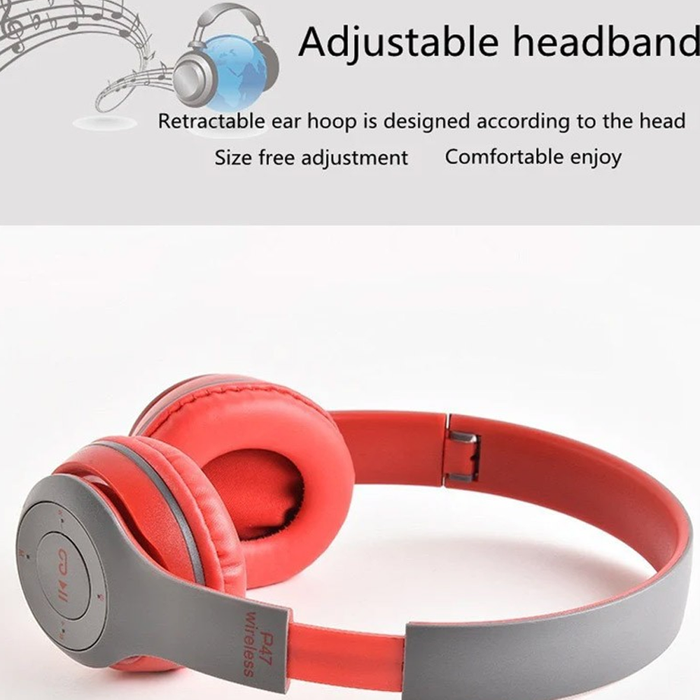 Headband Folding Stereo Bluetooth Headphone Wireless Head - P47 