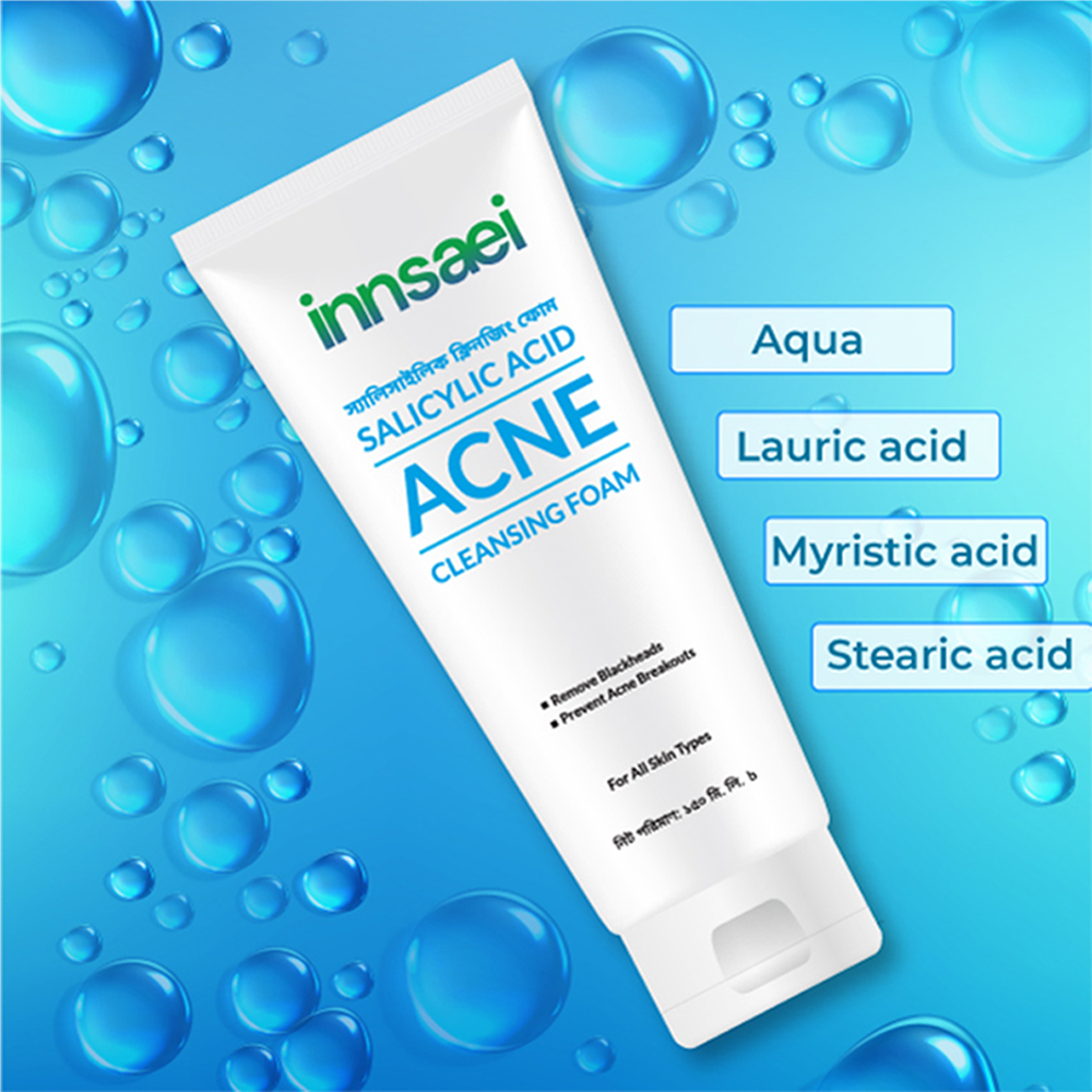 Innsaei Salicylic Acid Acne Solution Cleansing Foam-150 ml