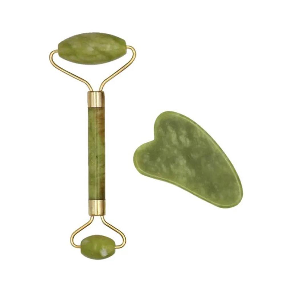 Jade Roller And Gua Sha Set With Gift Box For Beautiful Skin -247793612