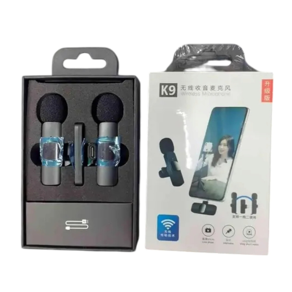 K9 Wireless Lavalier Microphone Designed for Various Audio and Video Recording Purposes