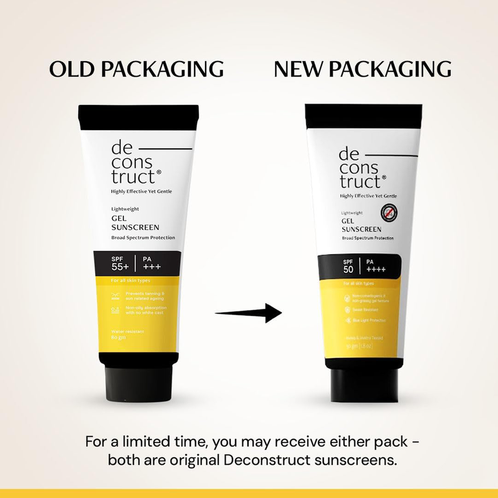 Deconstruct Lightweight Sunscreen Gel SPF 50 Plus PA Plus Plus Plus Plus 50 gm -496316181 - 8908020017195