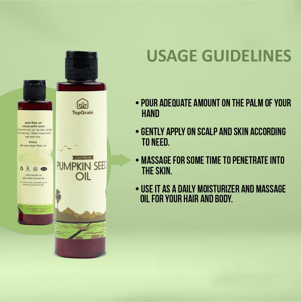 TopGrain Pumpkin Seed Oil for Hair and Skin -120 ML