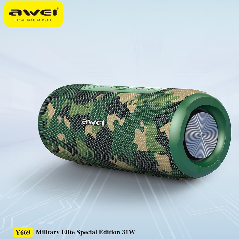 Awei Y669 Bluetooth TWS Waterproof Outdoor Military version (31W)