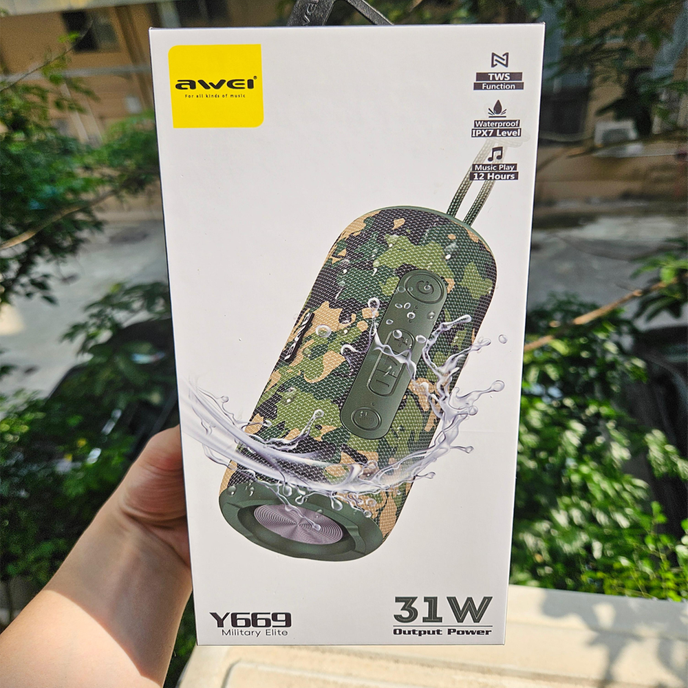 Awei Y669 Bluetooth TWS Waterproof Outdoor Military version (31W)