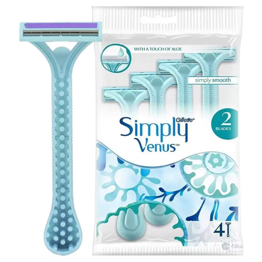 Gillette Simply Venus 2 Disposable 4 Razor For Women  - 38058