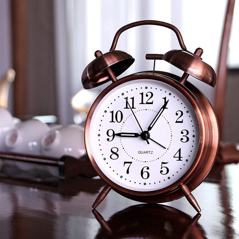 Heavy Copper Twin Bell Alarm Clock Explore The Bronze Perfect Kids' Bedroom