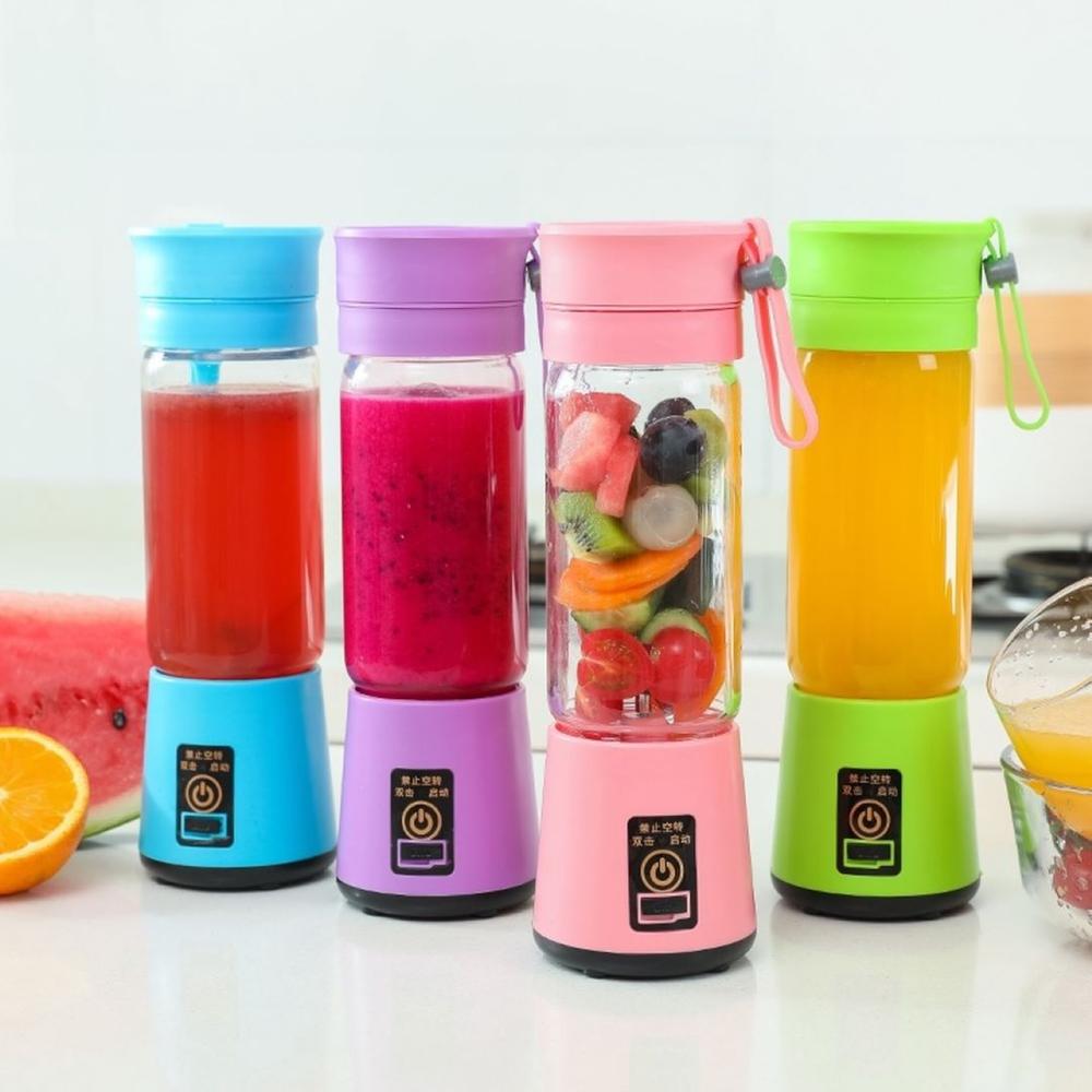 Mini USB Rechargeable Portable Electric Fruit Juicer - Smoothie Maker - Blender Machine