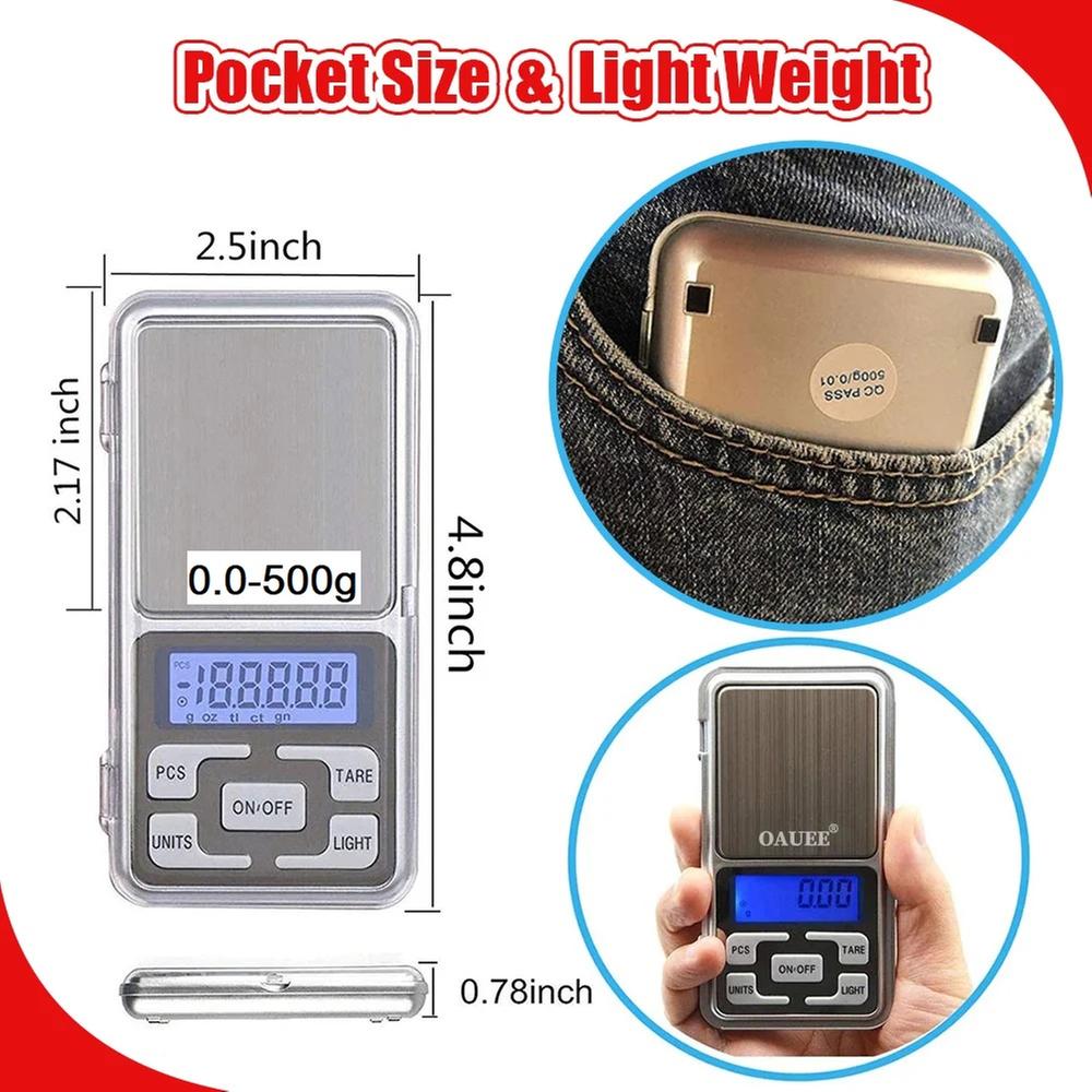 Digital Pocket Scale 0.1-500g