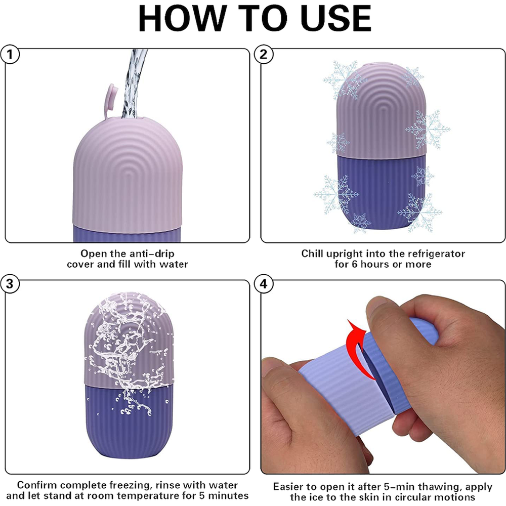 Ice Roller Face Massager To Brighten Complexion, Shrink And Tighten Pores 1 Pc 323145099 - Any Color