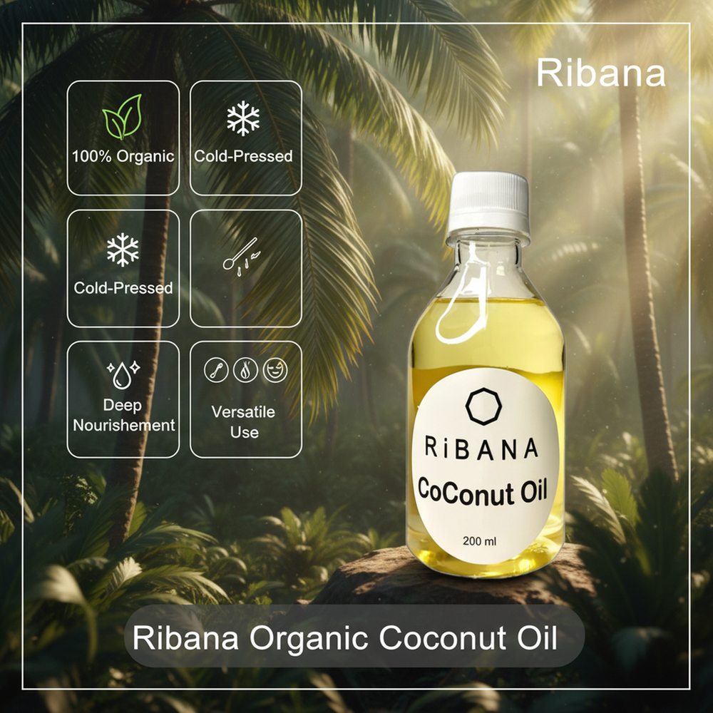 Ribana Organic Coconut Oil - 200 ml