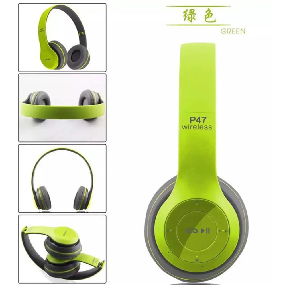 Headband Folding Stereo Bluetooth Headphone Wireless Head - P47 