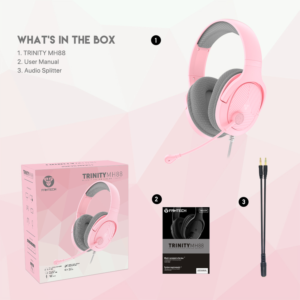 Fantech MH88 Sakura Edition Wired Headphones