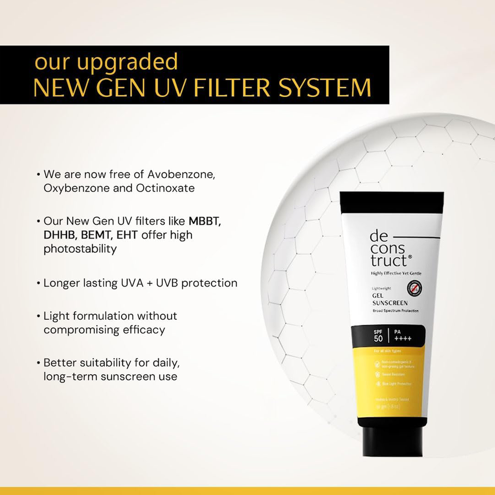 Deconstruct Lightweight Sunscreen Gel SPF 50 Plus PA Plus Plus Plus Plus 50 gm -496316181 - 8908020017195