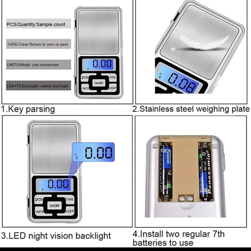 Digital Pocket Scale 0.1-500g
