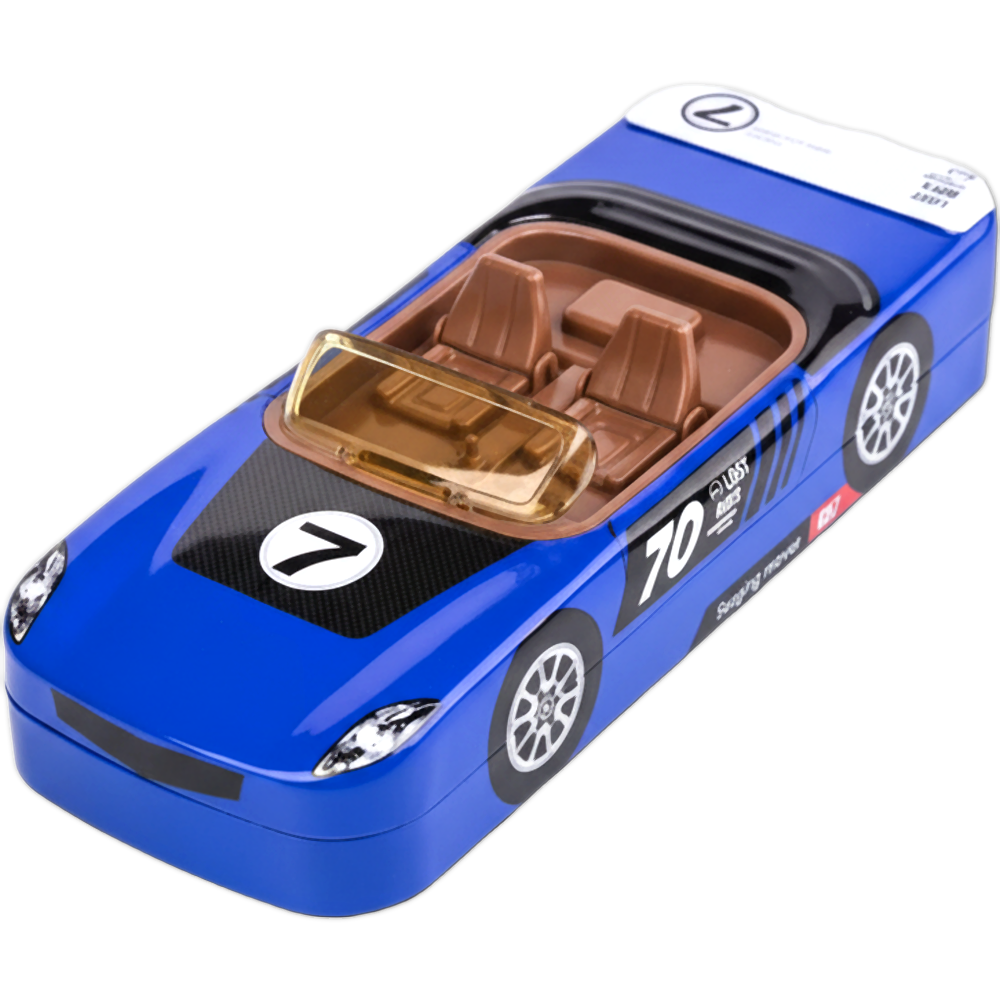 New Car Pencil Box Waterproof Large Capacity Metal Pen Case Multifunction School